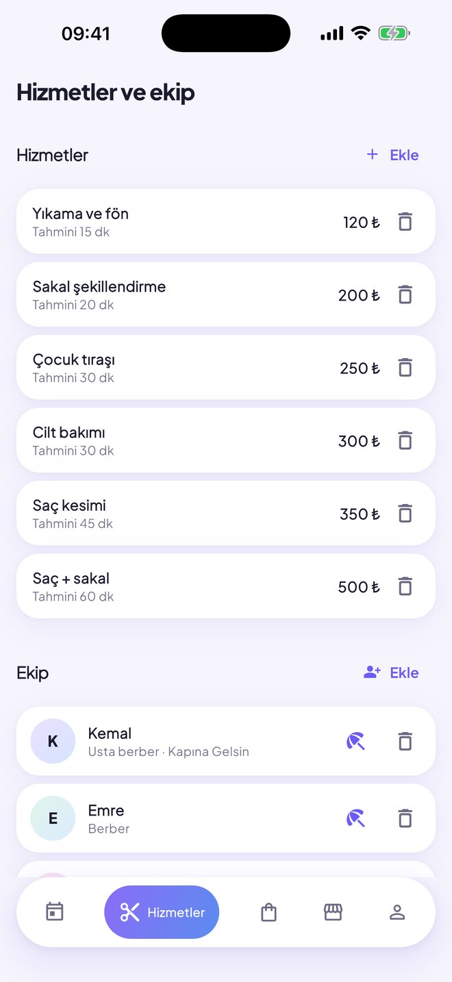 Hizmetler ve ekip